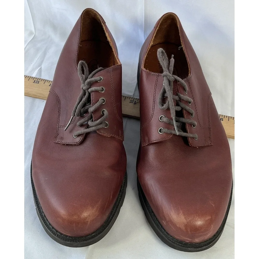 Men's Rockport Leather Chestnut Brown Size 11W Lace Up Shoe‎ Waterproof